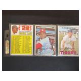 1967 Topps Baseball 3rd Series Checklist #197-230 Orlando Cepeda #20 Al Kaline #30 Lot of 3 Cards Raw
