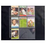 1964 Topps Baseball Card Lot of 7 - Pete Runnels #121, Felix Mantilla #228, Gino Cimoli #26, Hank Bauer #178, Topps Checklist #102, Tommy Harper #330, Hank Fischer #218
