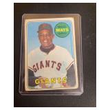 1969 Topps #190 Willie Mays San Francisco Giants Baseball Card Raw