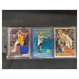 1995-96 Topps Chrome Reggie Miller #2, 1995-96 Topps Finest Tim Hardaway #80, and 2020-21 Panini Prizm Draymond Green Sensational Swatches #SSW-DRA Basketball Card Lot