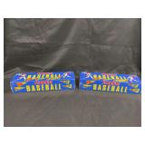 1991 Fleer Baseball Factory Sealed Wax Box Lot of 2 Trading Cards