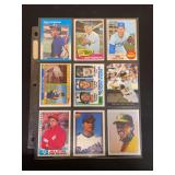 Assorted Major League Baseball Trading Cards Lot of 9