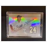 2001 Topps Tribute Walt Alston Retired Number Jersey Relic Baseball Card