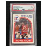 1989 Hoops Michael Jordan All-Star #21 Graded PSA 7