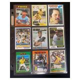 Assorted MLB Topps Baseball Cards Lot of 9 Featuring Killebrew, Stargell, Hunter, McCovey, Madlock, and Fingers