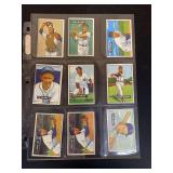 1951 Bowman Baseball Lot of 9 Cards including Joe Tipton, Barney McCosky, Carl Scheib, Joe Coleman, Herman Wehmeier, Willard Marshall, Eddie Lake (Duplicate), and Floyd Baker