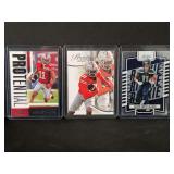 2023 Panini Jaxon Smith-Njigba Football Card Lot of 3 - Absolute Rookie #109, Prestige #347, Score Proential #10