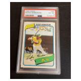 1980 Topps Rickey Henderson Rookie Card #482 PSA 6
