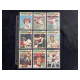 1977 Topps St. Louis Cardinals Complete Team Set of 9 Autographed Trading Cards Including John Denny, Mike Tyson, Mike Anderson, Hector Cruz, Eric Rasmussen, Don Kessinger, Joe Ferguson, Dave Rader, a