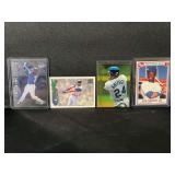 Lot of 4 Ken Griffey Jr. Baseball Cards - Upper Deck Black Diamond, Pacific Paramount, Topps Picture Perfect, Post First Collector Series