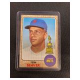 1968 Topps 45 Tom Seaver Rookie Card New York Mets Baseball Raw
