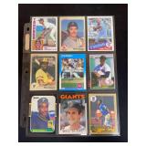 1984-1987 MLB Baseball Card Lot of 9 Featuring Don Mattingly, Wade Boggs, Kirby Puckett, Tony Gwynn, Greg Maddux, Roger Clemens, Barry Bonds, Will Clark, and Bo Jackson