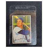 1952 Bowman Hank Bauer #65 New York Yankees Baseball Card Raw