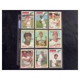 1978 Topps Cincinnati Reds Baseball Card Partial Team Set Lot of 9