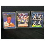 Lot of 3 Don Mattingly Baseball Cards (1985 Donruss #173, 1986 Fleer #627, 1987 Donruss #52)