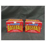 1991 Fleer Baseball Update Factory Sealed Box Lot of 2