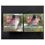 1991 Pro Set PGA Tour Golf Cards Sealed Hobby Box Lot of 2