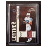 2005 Donruss Playoff Absolute Memorabilia Marvin Harrison Leather LL-21 Game-Used Football Relic Parallel Card 164/250