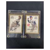 2000 Fleer Greats of the Game Autographs Hoyt Wilhelm & Hank Bauer Lot of 2 Cards
