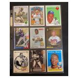 Baseball Trading Cards Assortment Roberto Clemente Hank Aaron Willie Mays Reprint Insert Lot