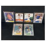 Assorted Major League Baseball Trading Card Lot of 6 Featuring Kent Hrbek Dan Ainge Billy Wagner Madison Bumgarner Yu Darvish Yoenis Cespedes
