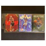 Lot of 3 Michael Jordan Basketball Cards 1996 Upper Deck FastBreak Connections FB23 1998 Fleer Tradition Plus Factor 142 2003 Upper Deck Victory NBA All-Stars 134