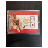 2002 Fleer Through the Years Ted Kluszewski Game-Worn Jersey Relic Card Cincinnati Reds