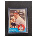1963 Topps Bob Uecker #126 Milwaukee Braves Baseball Card