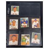 1950 Bowman Baseball Card Lot of 7 (Kinder, Friend, Wyrostek, Pieretti, Zoldak, Lade)
