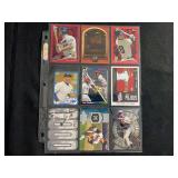 Assorted MLB Baseball Trading Cards Lot of 9 with Stars and Inserts