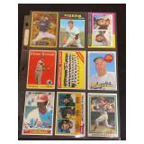 Baseball Card Lot of 9 Mixed Years Topps and Donruss Players Include Yu Darvish Mickey Lolich Elston Howard Lou Brock Johnny Bench