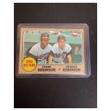 1967 Topps #530 Frank Robinson / Brooks Robinson Bird Belters - Raw Baseball Card