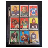 1960 Topps Football Partial Set of 9 Cards Featuring Jim Parker and Gino Marchetti