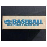 1987 Fleer Baseball Logo Stickers & Trading Cards Unopened Box