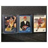 2002-03 Topps Jay Williams Rookie Card Lot of 3 including Topps Chrome 157, Topps 186, and Topps Ten 121
