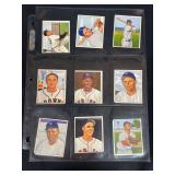 1950 Bowman Baseball Card Partial Set Lot of 9 Cards Featuring Jack Kramer Owen Friend Fred Sanford