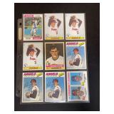 1977 Topps Baseball Nolan Ryan Lot of 9 Cards Including 1976 Strikeout Leaders