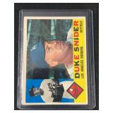 1962 Topps 493 Duke Snider Los Angeles Dodgers Baseball Card