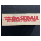 1989 Fleer Baseball Logo Stickers & Trading Cards Factory Sealed Set Box 8614-A