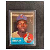1963 Topps 472 Lou Brock Chicago Cubs Baseball Card Raw
