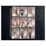 1996 SkyBox Texaco USA Basketball Complete Set of 9 Cards including Grant Hill, Shaquille O