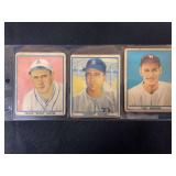 1941 Gum Inc. Play Ball Baseball Cards - Lot of 3 (Frank Hayes #41, Johnny Cooney #50, Sid Hudson #46)