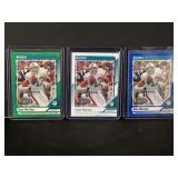 2024 Donruss Dan Marino #55 Lot of 3 Press Proof Parallels (Green, White, Blue)