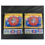 1991 Upper Deck Looney Tunes Comic Ball Set & Albums Lot of 2 Complete Sets