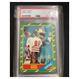 1986 Topps Jerry Rice #161 Rookie Graded PSA 6