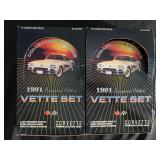 1991 Collect-A-Card Corvette Vette Set Inaugural Edition Sealed Hobby Box (Lot of 2)