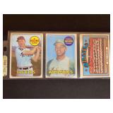 1969 Topps Baseball Lot of 3 Cards Featuring Al Kaline 410, Reggie Jackson 260, and Pirates Team Records 1