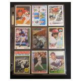 Assorted Major League Baseball Trading Card Collection - Multi-Brand Multi-Era Lot of 9 Cards