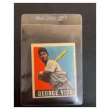 1948 Leaf George Vico #47 Detroit Tigers Baseball Card Raw