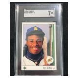 1989 Upper Deck Ken Griffey Jr. #1 Rookie Graded SGC 7